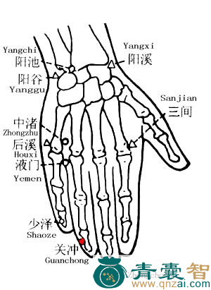 关冲穴的主治功效位置图解-青囊智