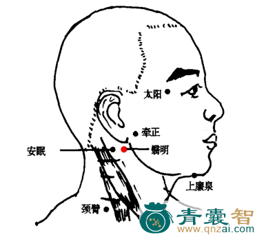 翳明穴的主治功效位置图解-青囊智